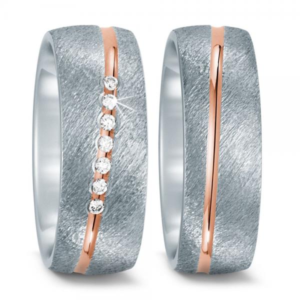 Trauringe Edelstahl von Titan Factory 52031/009/007/1703