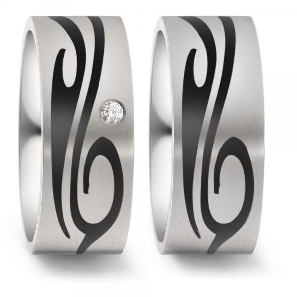 Trauringe Carbon von Titan Factory 52550/001/003/2050