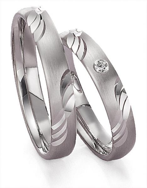 Trauringe Weissgold von Gettmann 8023.40 + 8023.40