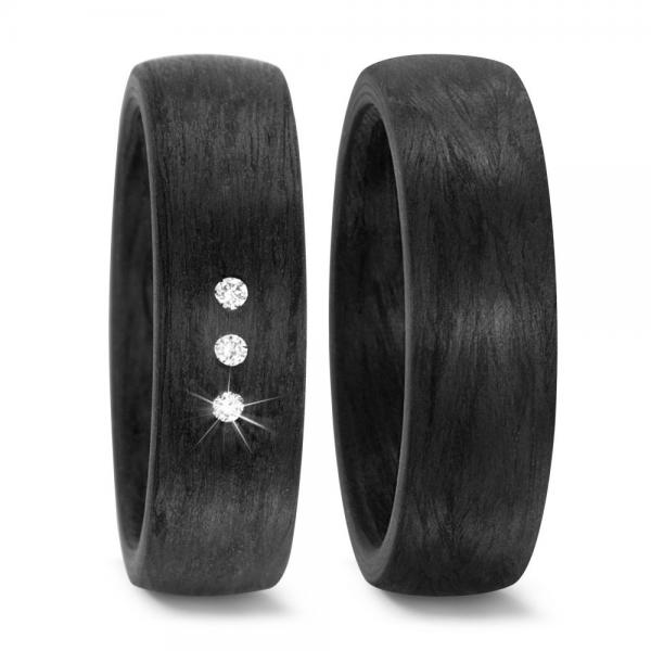 Trauringe Carbon von Titan Factory 59281/002/003/N000