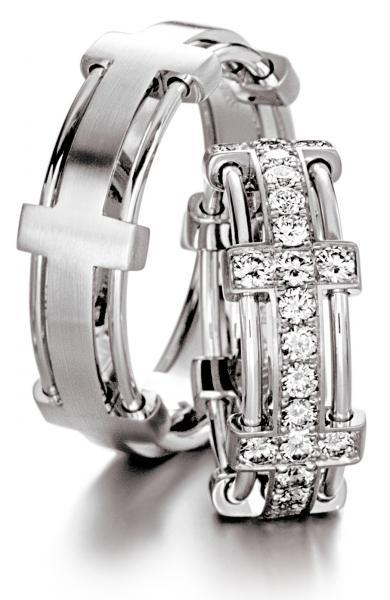 Trauringe Weissgold von Furrer Jacot 62-51790 + 71-23790