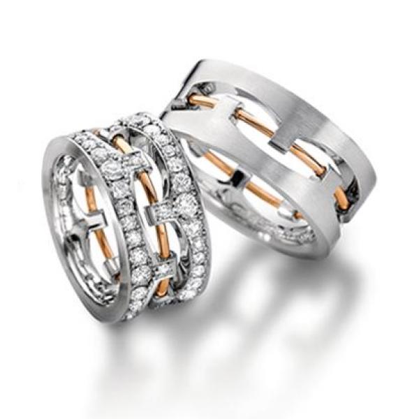 Trauringe Platin von Furrer Jacot 62-51800 + 71-23800