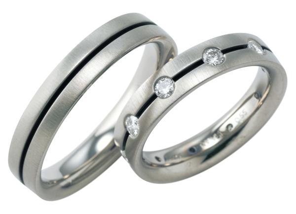 Trauringe Platin von Furrer Jacot 62-51500 + 71-20800