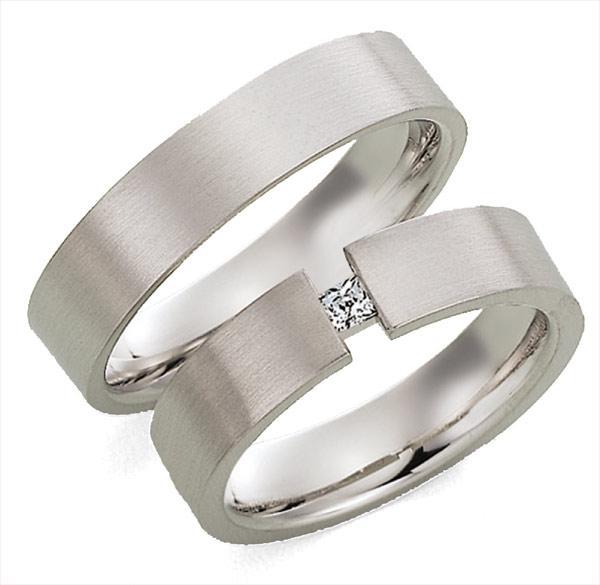 Trauringe Weissgold von Gettmann 8042.50 + 8042.50