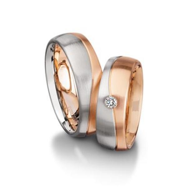 Trauringe Weiss-Rotgold von Furrer Jacot 71-27250-0-0