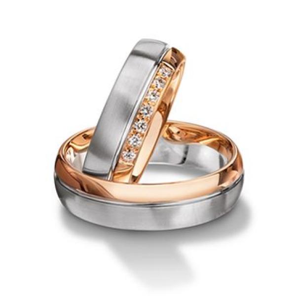 Trauringe Weiss-Rotgold von Furrer Jacot 71-27570-0-0