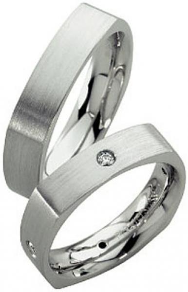 Trauringe Platin von Furrer Jacot 71-81520 + 71-25530