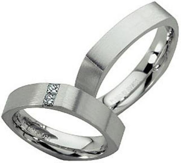 Trauringe Platin von Furrer Jacot 71-81530 + 71-25530