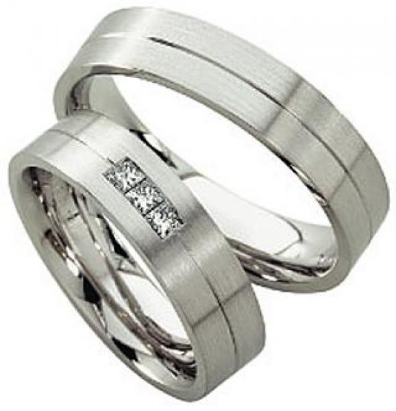 Trauringe Platin von Furrer Jacot 71-81620 + 71-25620