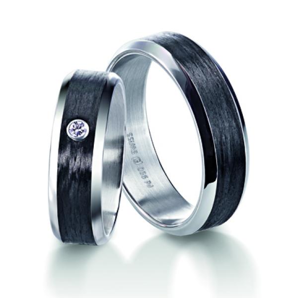 Trauringe Carbon von Furrer Jacot 71-84280-0-0  71-29280-0-0