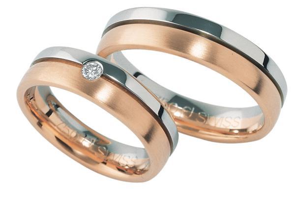 Trauringe Weiss-Rotgold von Furrer Jacot 71-76780-0-0