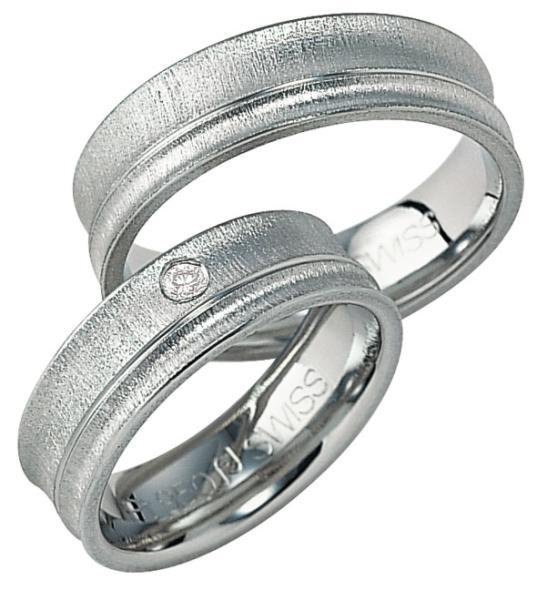 Trauringe Platin von Furrer Jacot 71-80670 + 71-24670