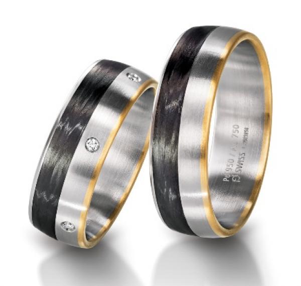 Trauringe Carbon von Furrer Jacot 71-84260-0-0  71-29260-0-0