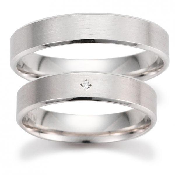 Trauringe Weissgold von Gettmann 8350.45 + 8350.45