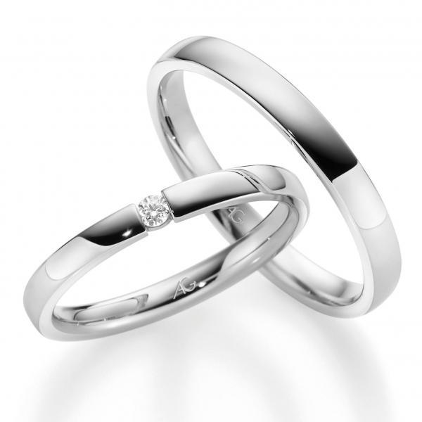 Trauringe Weissgold von Gerstner 4/28699/2.5