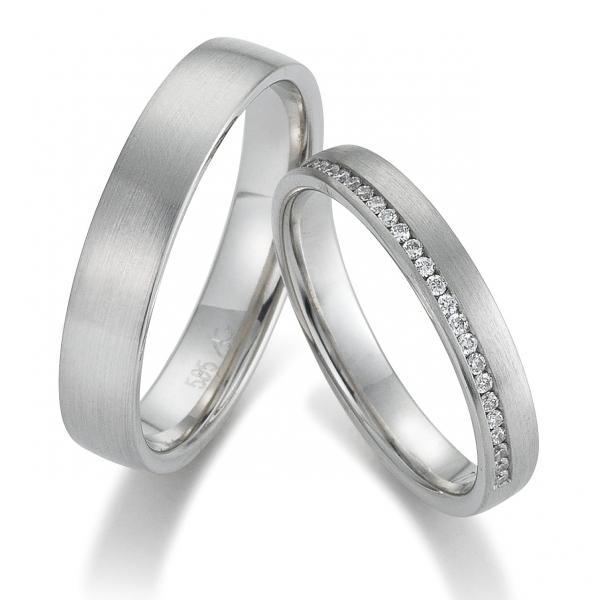 Trauringe Weissgold von Gerstner 4/28507/3.5