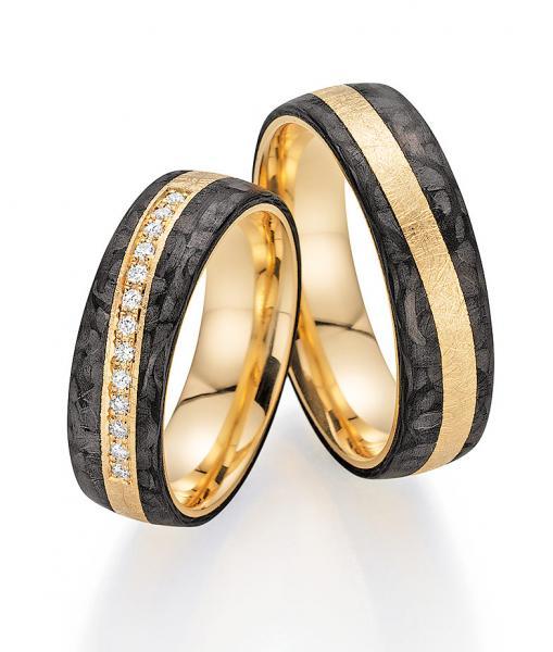 Trauringe Carbon von Fischer 22 01360/060