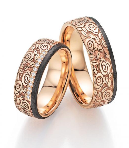 Trauringe Carbon von Fischer 22 01480/070