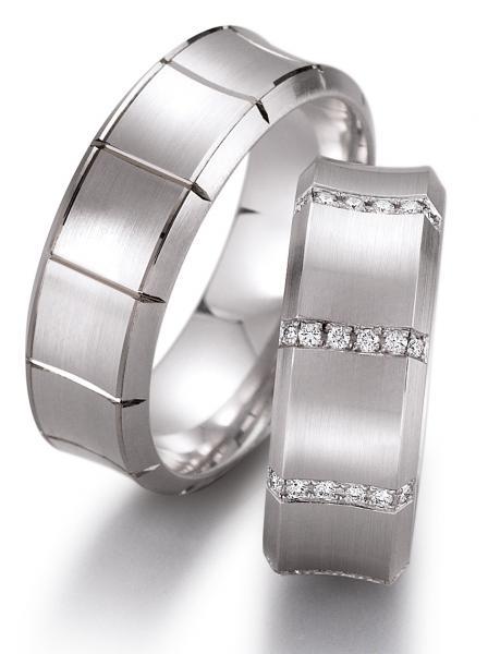 Trauringe Weissgold von Gerstner 4/28000/7.5