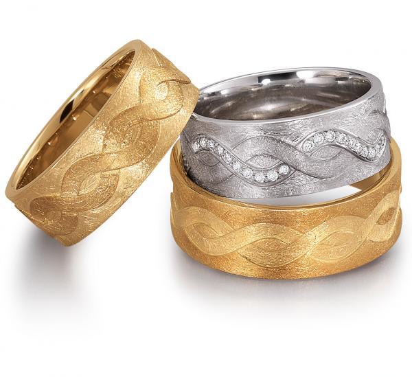 Trauringe Weissgold von Gerstner 4/28054/7.8