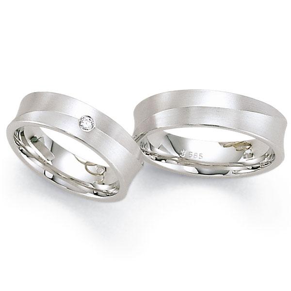 Trauringe Weissgold von Fischer 06 05145/060