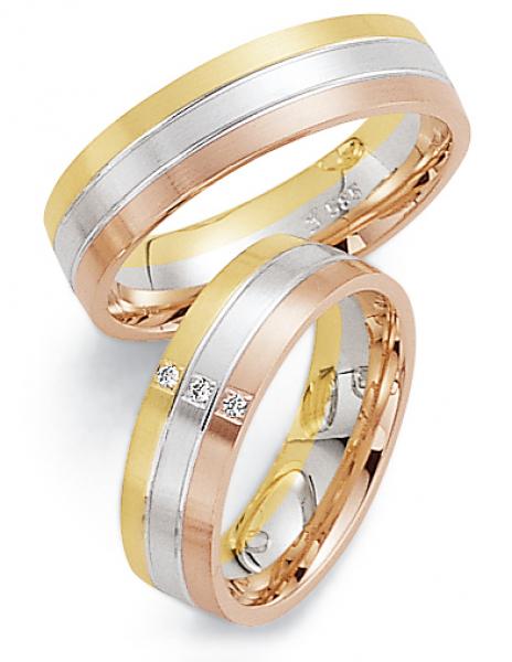 Trauringe Tricolour von Fischer 05 05161/060