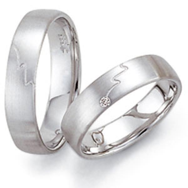 Trauringe Weissgold von Fischer 06 01564/050