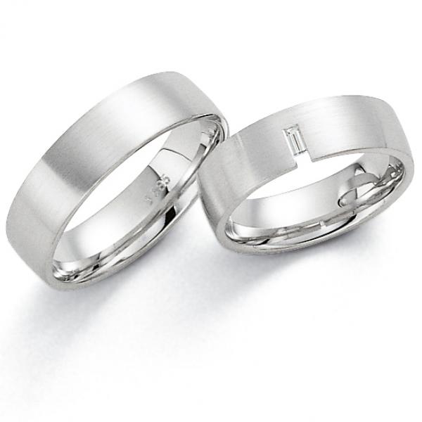 Trauringe Weissgold von Fischer 06 07212/060