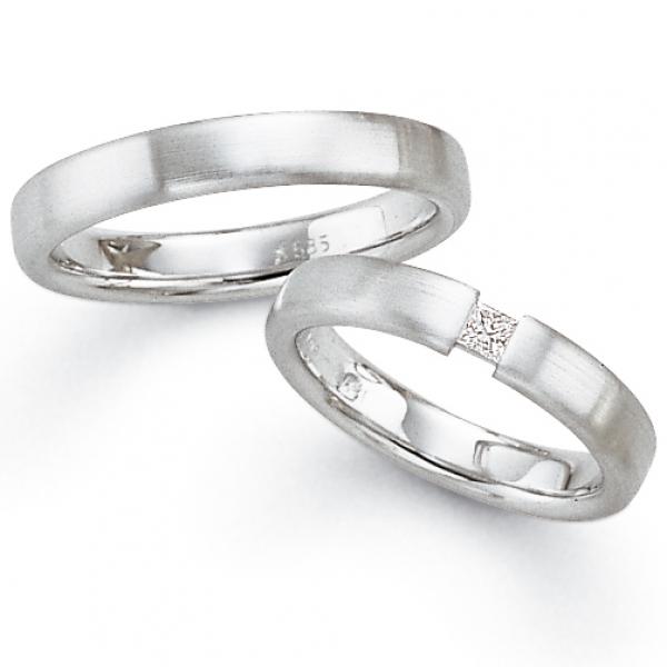 Trauringe Weissgold von Fischer 0702101/040