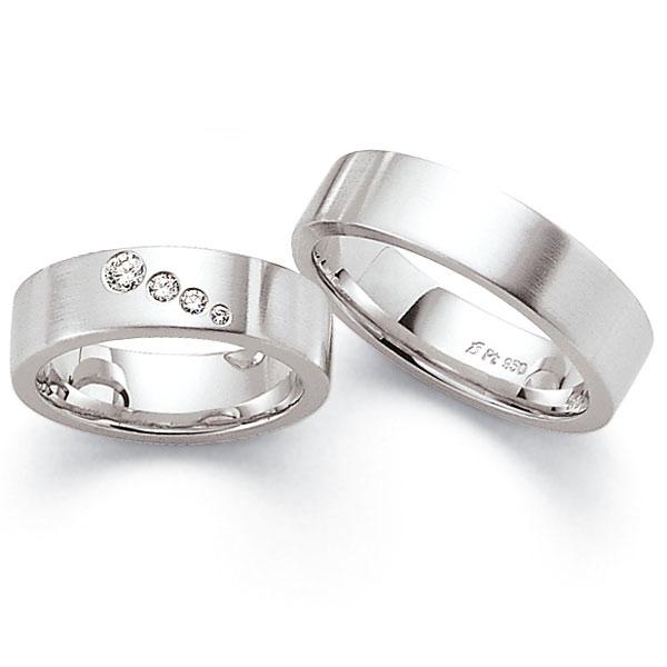 Trauringe Platin von Fischer 45 09861/060