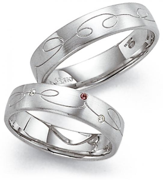 Trauringe Platin von Fischer 45 11051/050