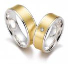 Trauringe Silber von Gettmann 8306,70 + 8306,70b