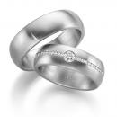 Trauringe Weissgold von Gerstner 4/28764/6 + 28764/6