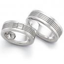 Trauringe Weissgold von Fischer 06 01658/075